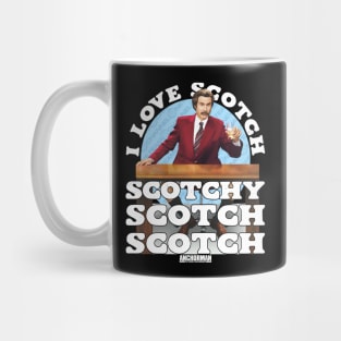 Anchorman Movie Ron Burgundy I Love Scotch Mug